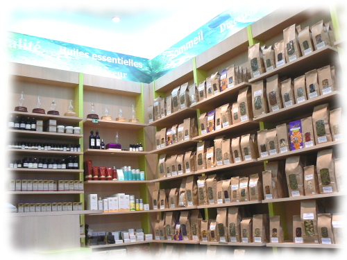 la boutique de l'herboristerie Ormenis